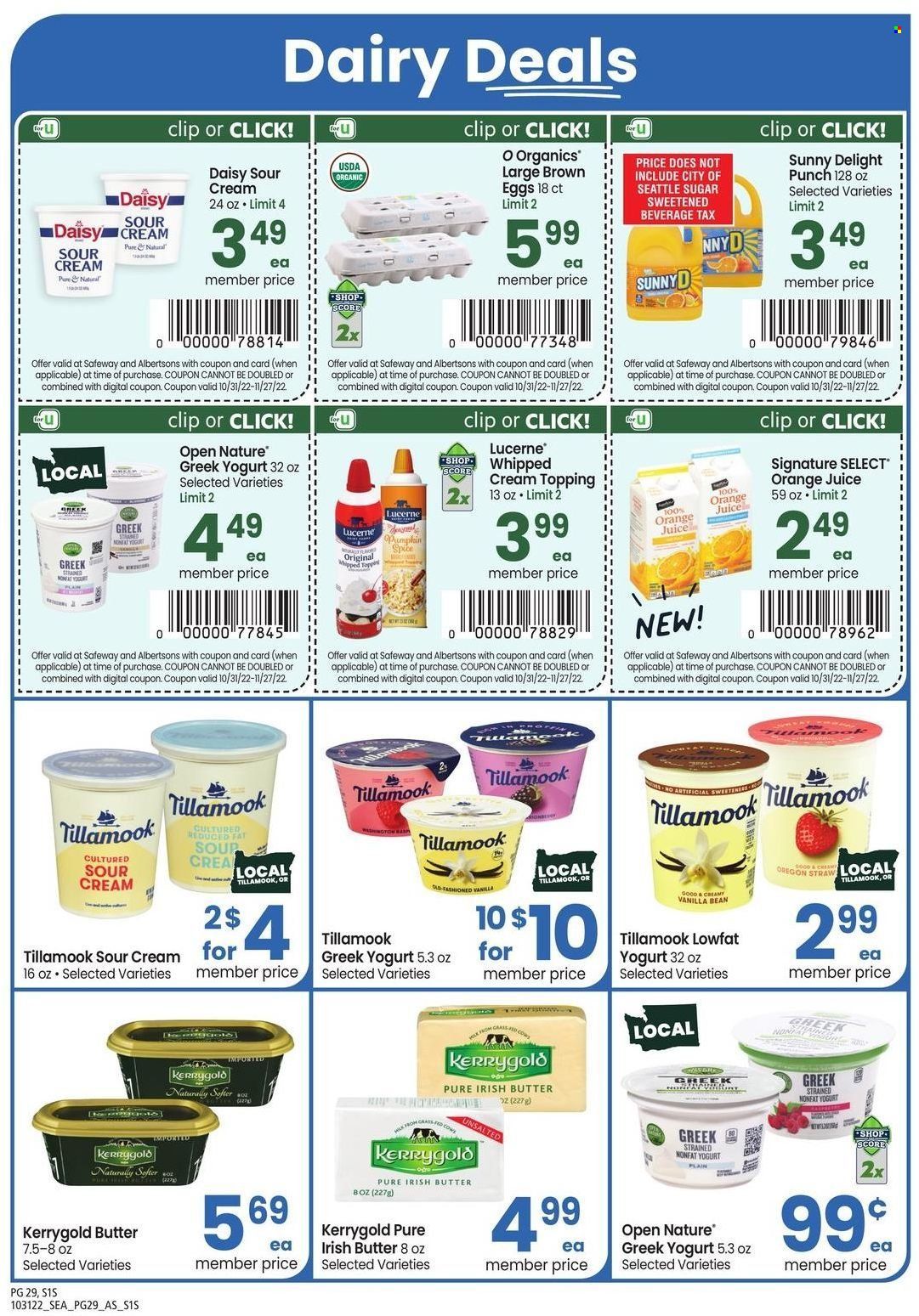 Safeway (WA) Weekly Ad Flyer Specials October 31 to November 27, 2022