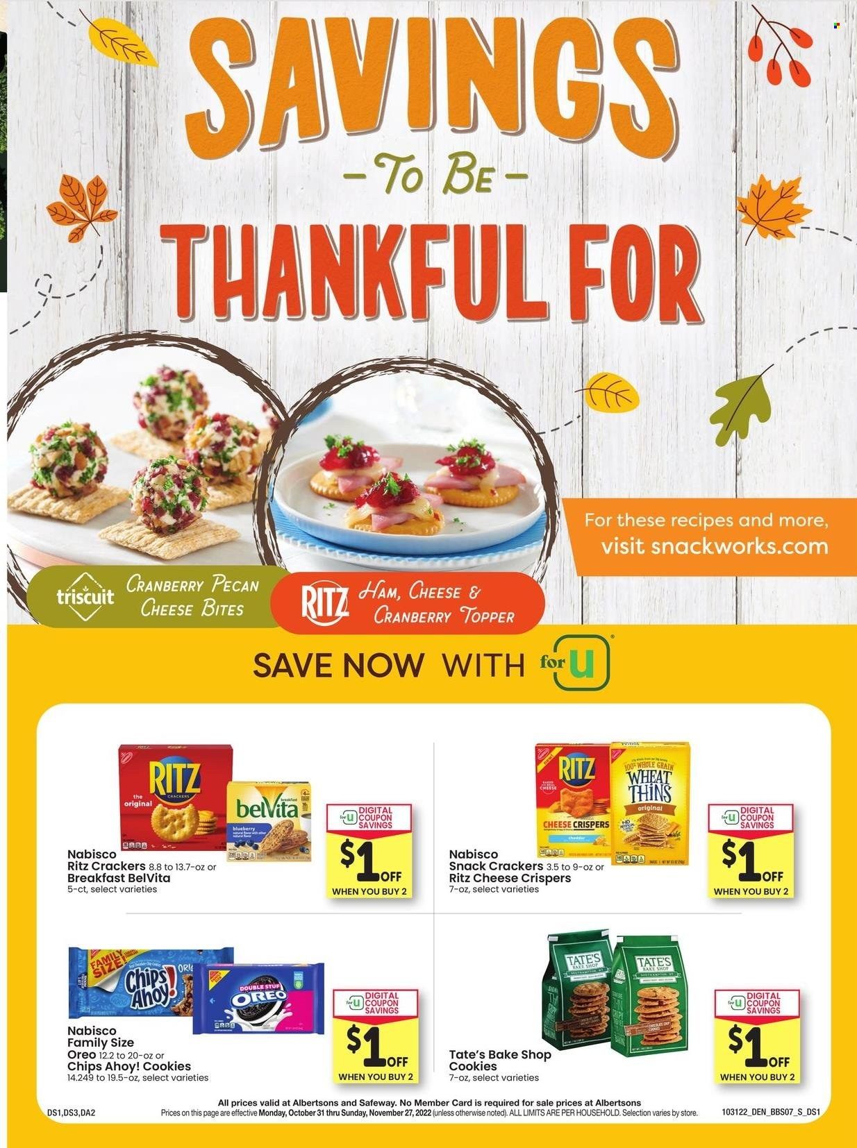 Safeway (SD) Weekly Ad Flyer Specials October 31 to November 27, 2022