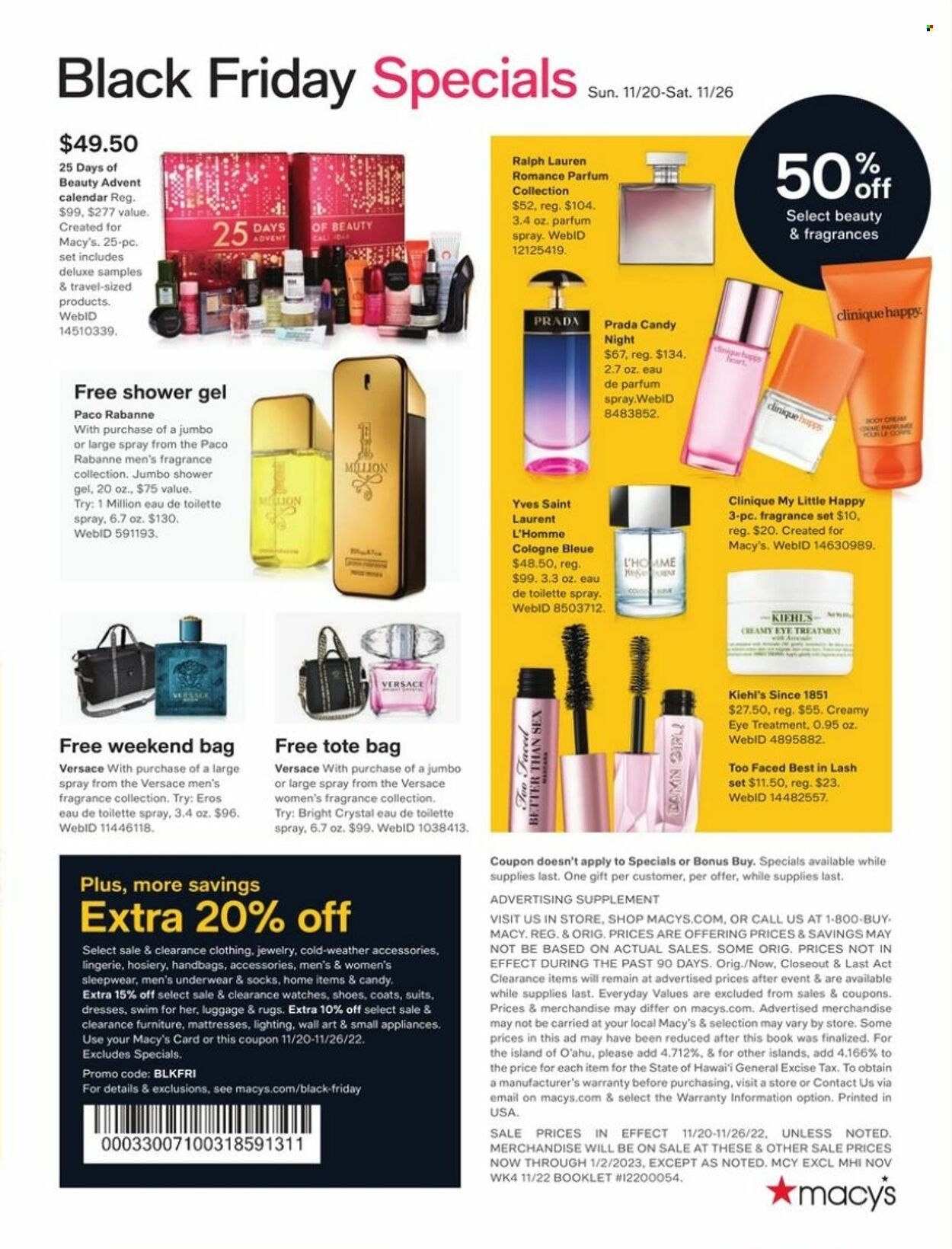 Macy's Weekly Ad Flyer Specials November 20 to November 26, 2022