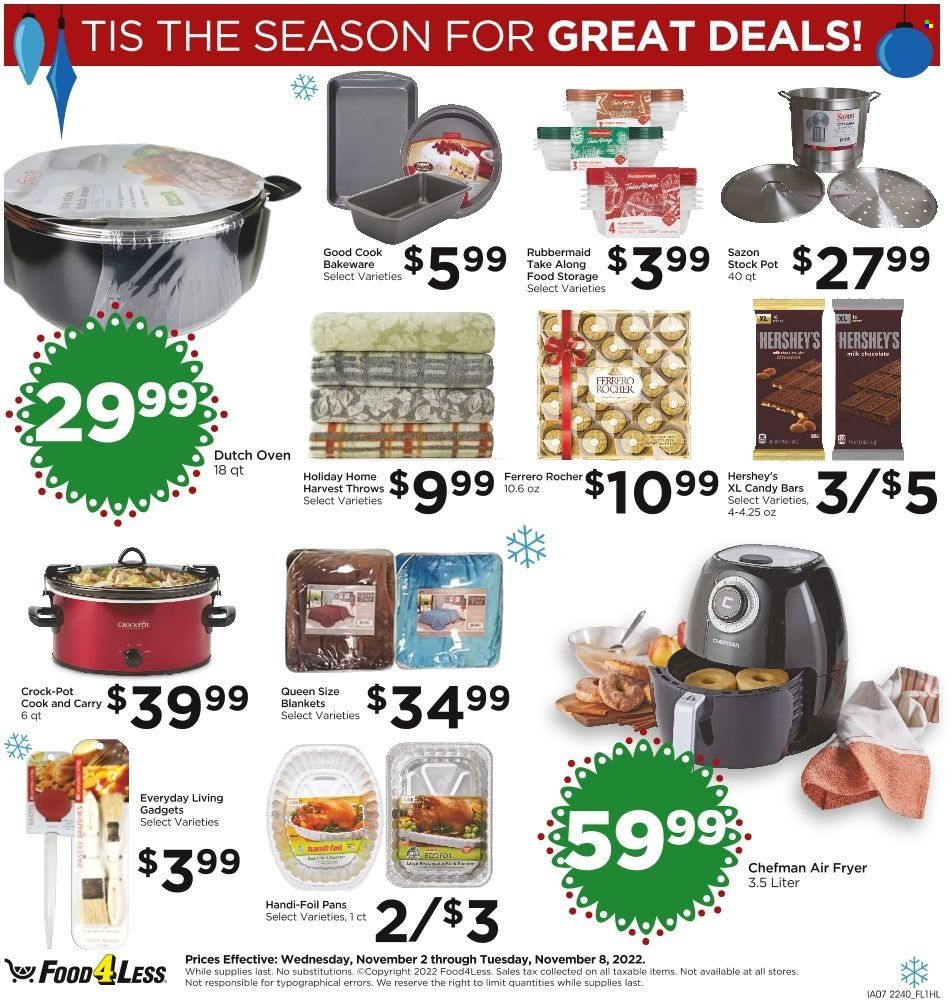 Food 4 Less (CA) Weekly Ad Flyer Specials November 2 to November 8, 2022