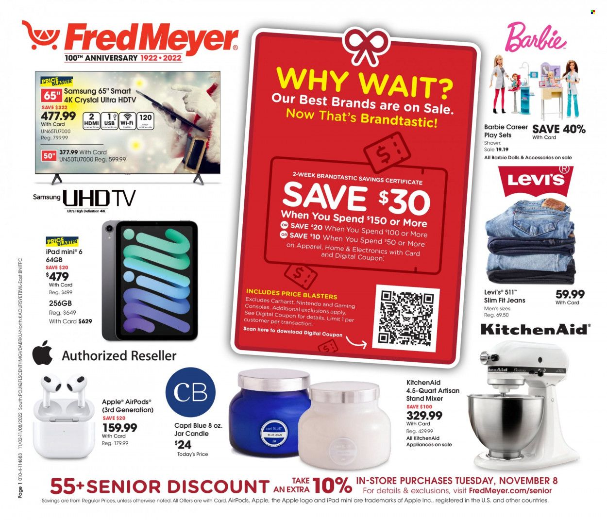 Fred Meyer Weekly Ad Flyer Specials November 2 to November 8, 2022