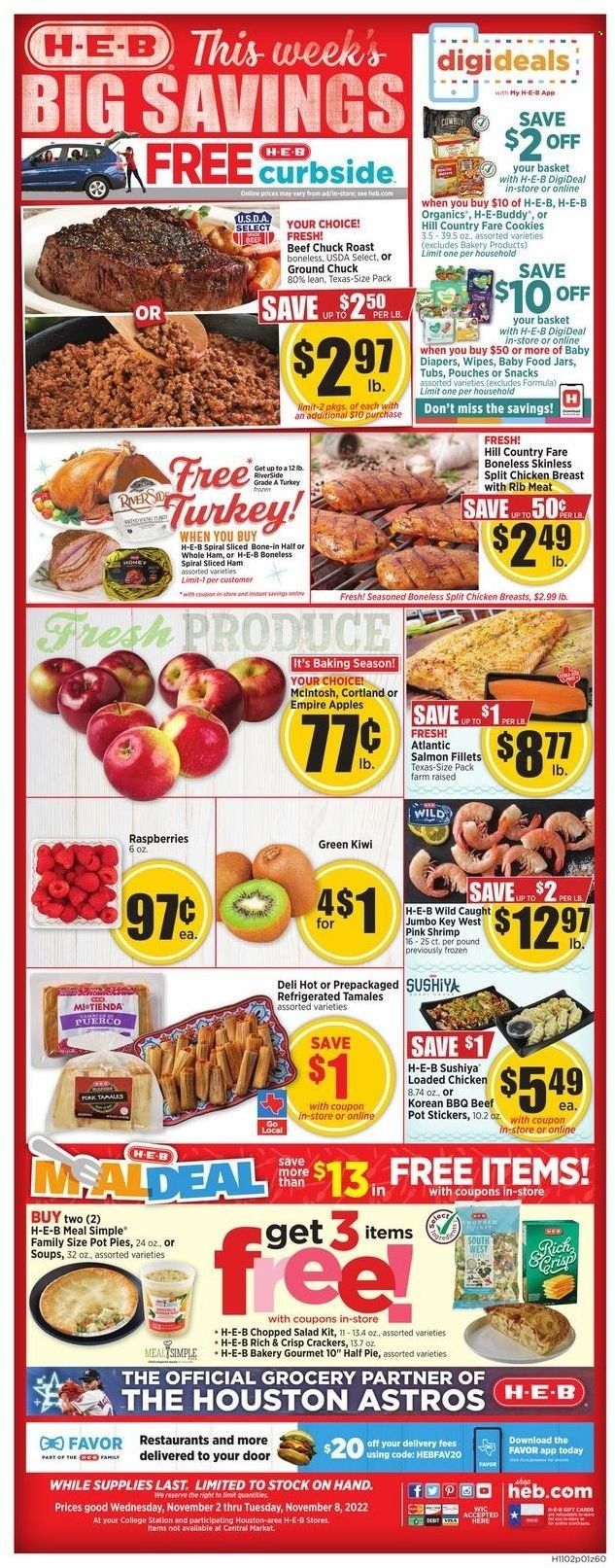 H-E-B (TX) Weekly Ad Flyer Specials November 2 to November 8, 2022