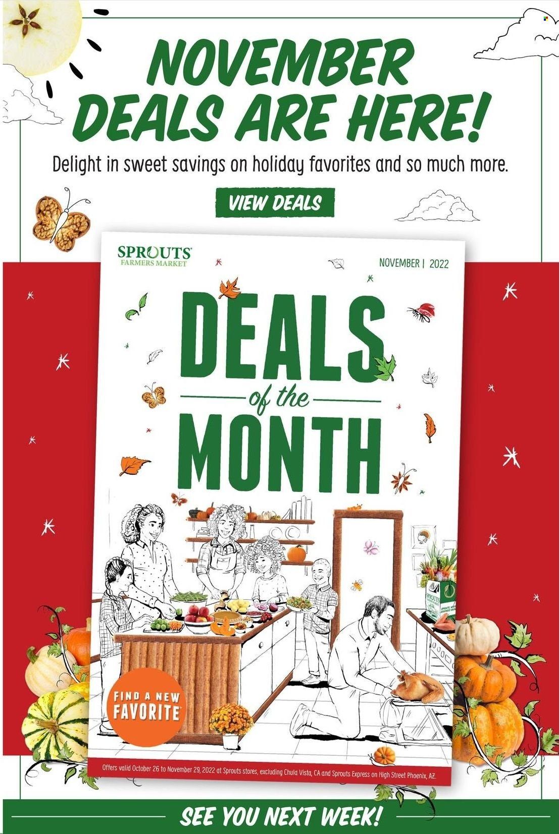 Sprouts Weekly Ad Flyer Specials November 2 to November 8, 2022