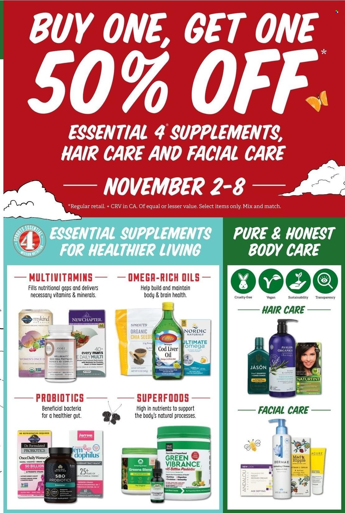 Sprouts Weekly Ad Flyer Specials November 2 to November 8, 2022