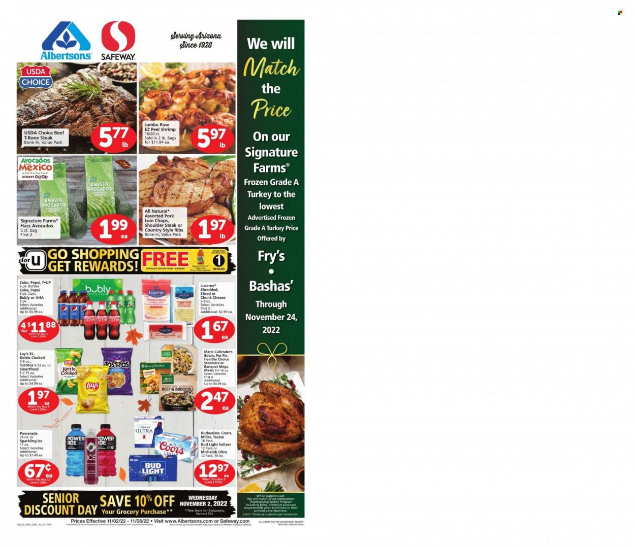 Albertsons (AZ) Weekly Ad Flyer Specials November 2 to November 8, 2022