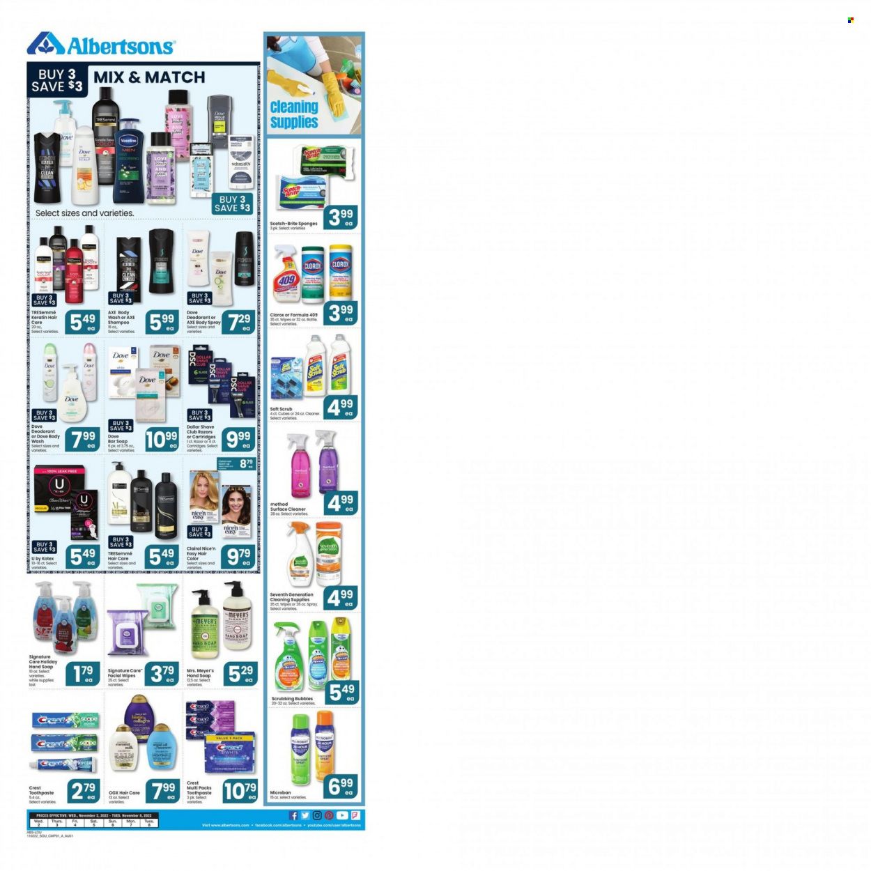 Albertsons (AR) Weekly Ad Flyer Specials November 2 to November 8, 2022