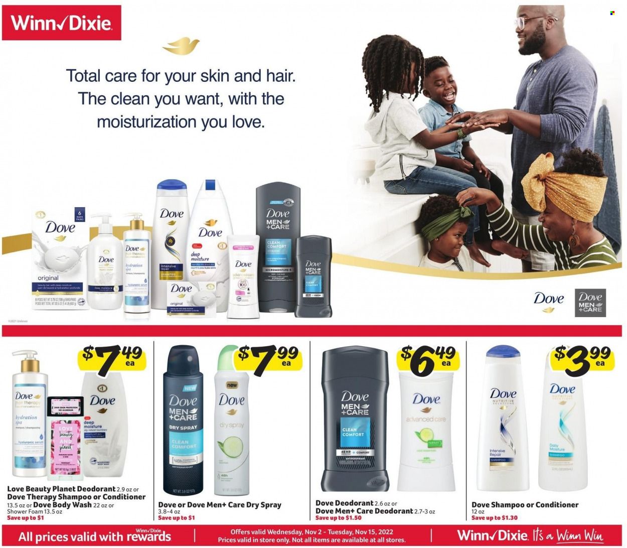 Winn Dixie (AL, FL, GA, LA) Weekly Ad Flyer Specials November 2 to November 15, 2022