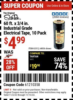 Harbor Freight Weekly Ad Flyer Specials November 2 to November 13, 2022