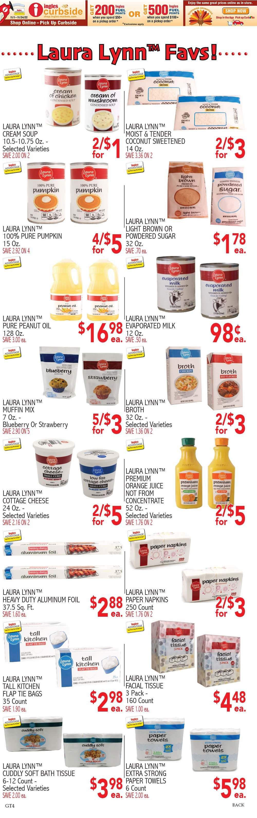 Ingles (GA, NC, SC, TN) Weekly Ad Flyer Specials November 2 to November 8, 2022