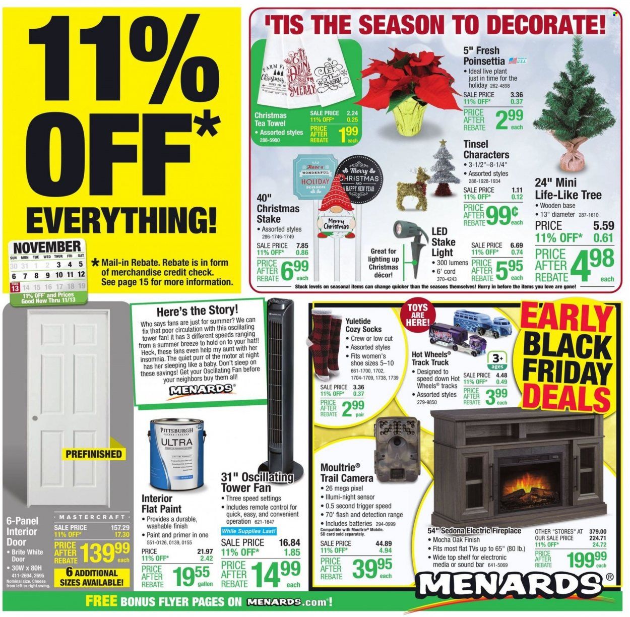 Menards Weekly Ad Flyer Specials November 3 to November 13, 2022