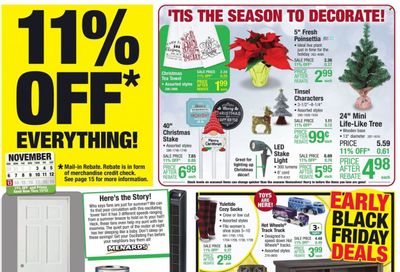 Menards Weekly Ad Flyer Specials November 3 to November 13, 2022