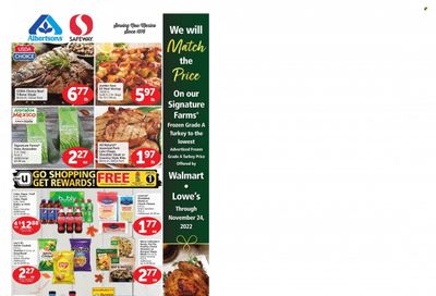 Albertsons (NM) Weekly Ad Flyer Specials November 2 to November 8, 2022