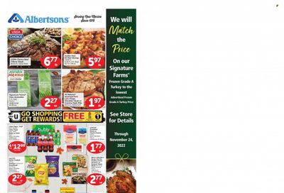 Albertsons (NM) Weekly Ad Flyer Specials November 2 to November 8, 2022