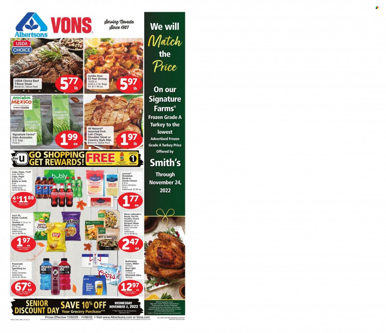 Albertsons (NV) Weekly Ad Flyer Specials November 2 to November 8, 2022