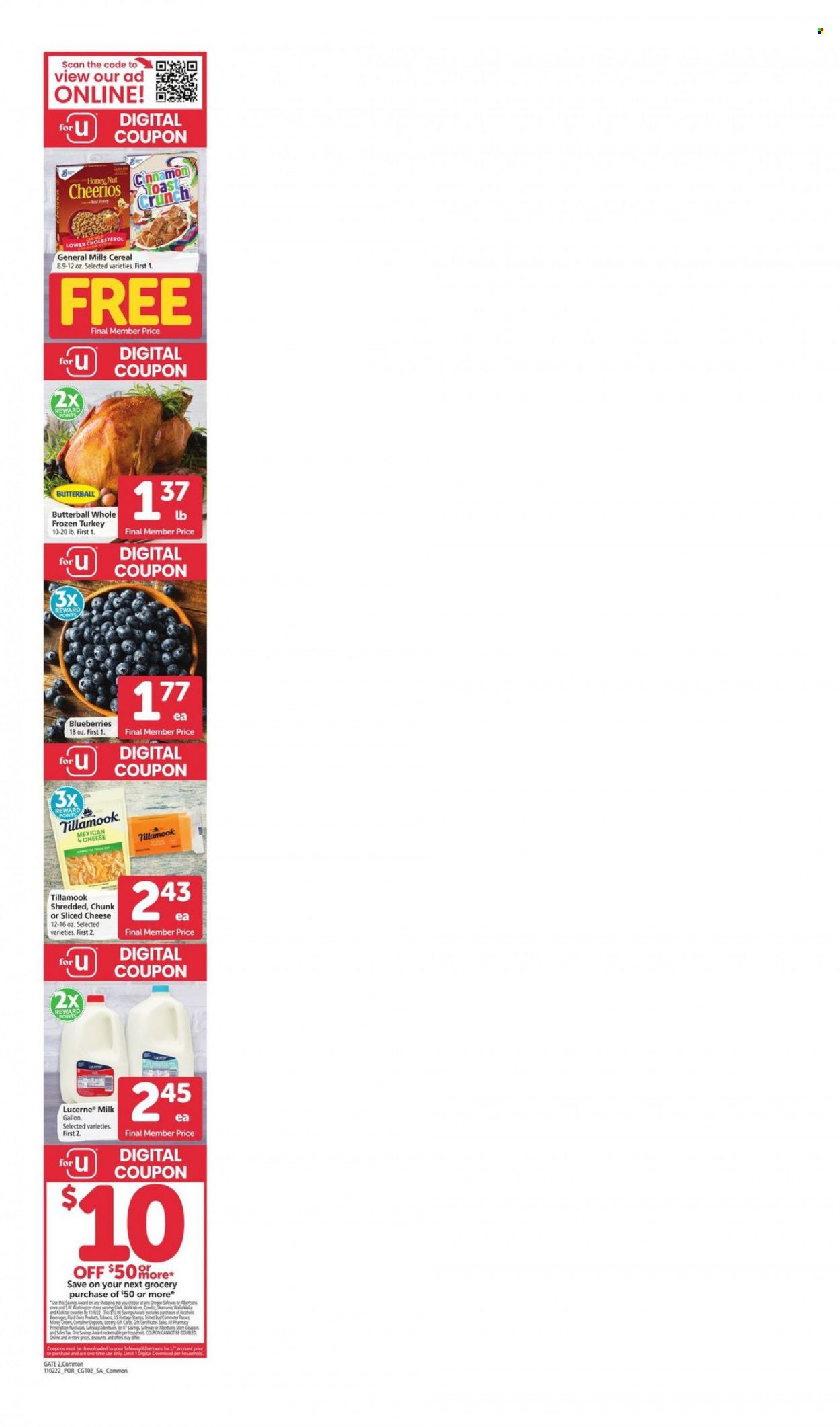 Albertsons (OR, WA) Weekly Ad Flyer Specials November 2 to November 8, 2022
