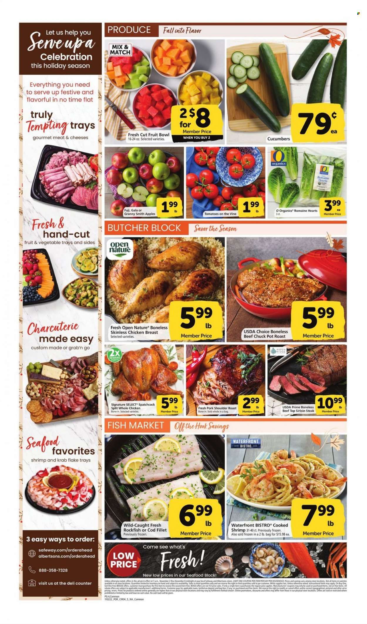 Albertsons (OR, WA) Weekly Ad Flyer Specials November 2 to November 8, 2022