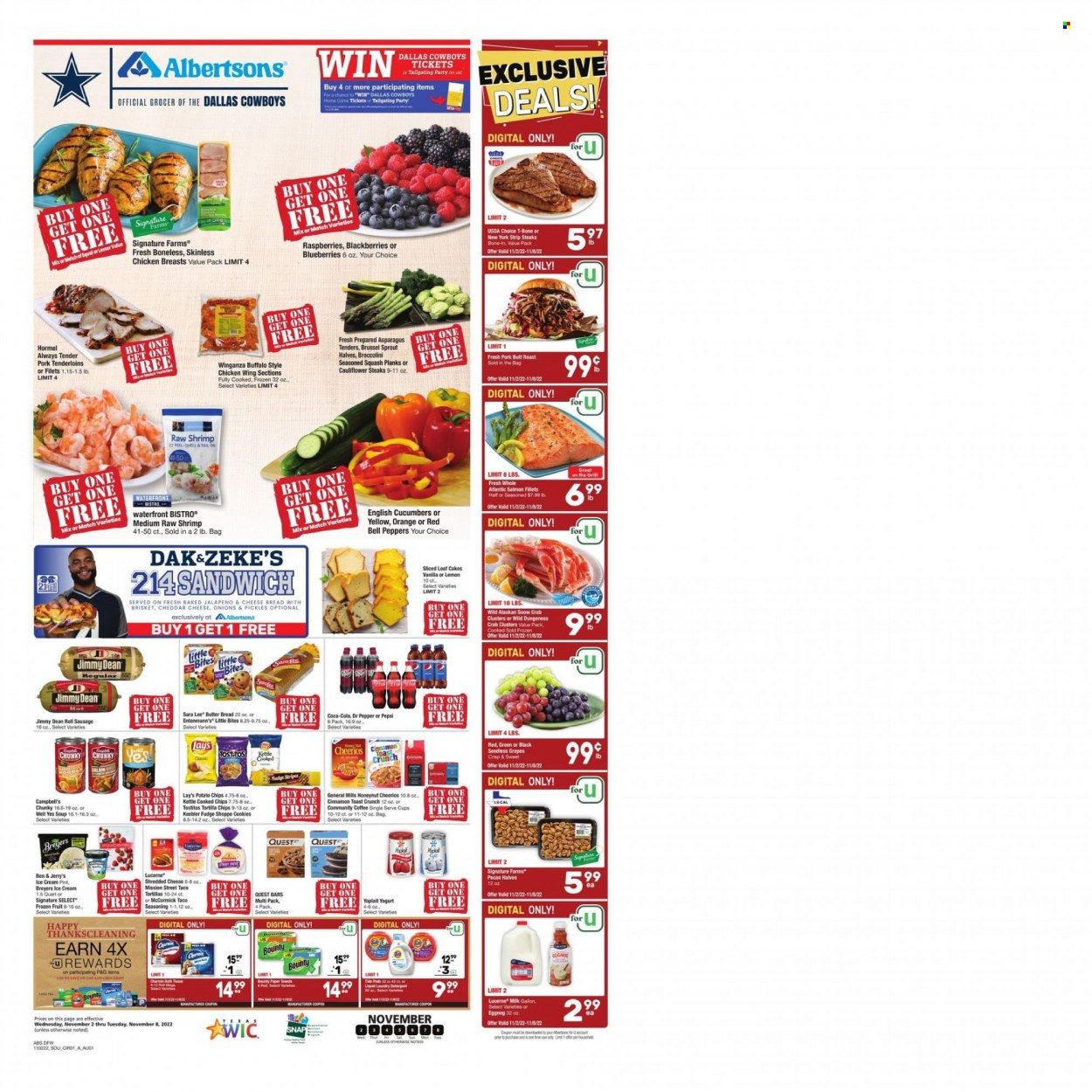 Albertsons (TX) Weekly Ad Flyer Specials November 2 to November 8, 2022