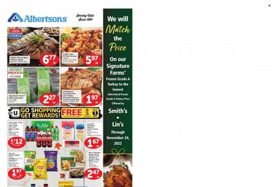 Albertsons (UT) Weekly Ad Flyer Specials November 2 to November 8, 2022