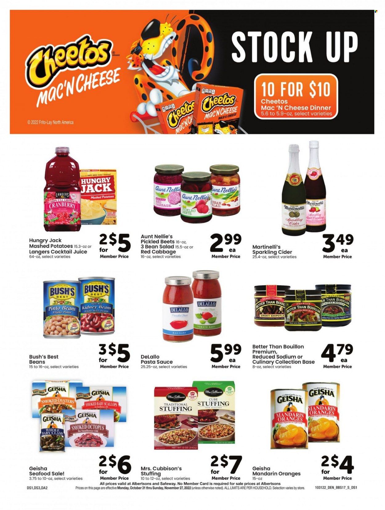 Albertsons (CO, NM, WY) Weekly Ad Flyer Specials October 31 to November 27, 2022