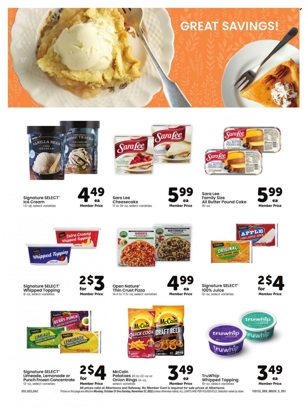Albertsons (CO, NM, WY) Weekly Ad Flyer Specials October 31 to November 27, 2022