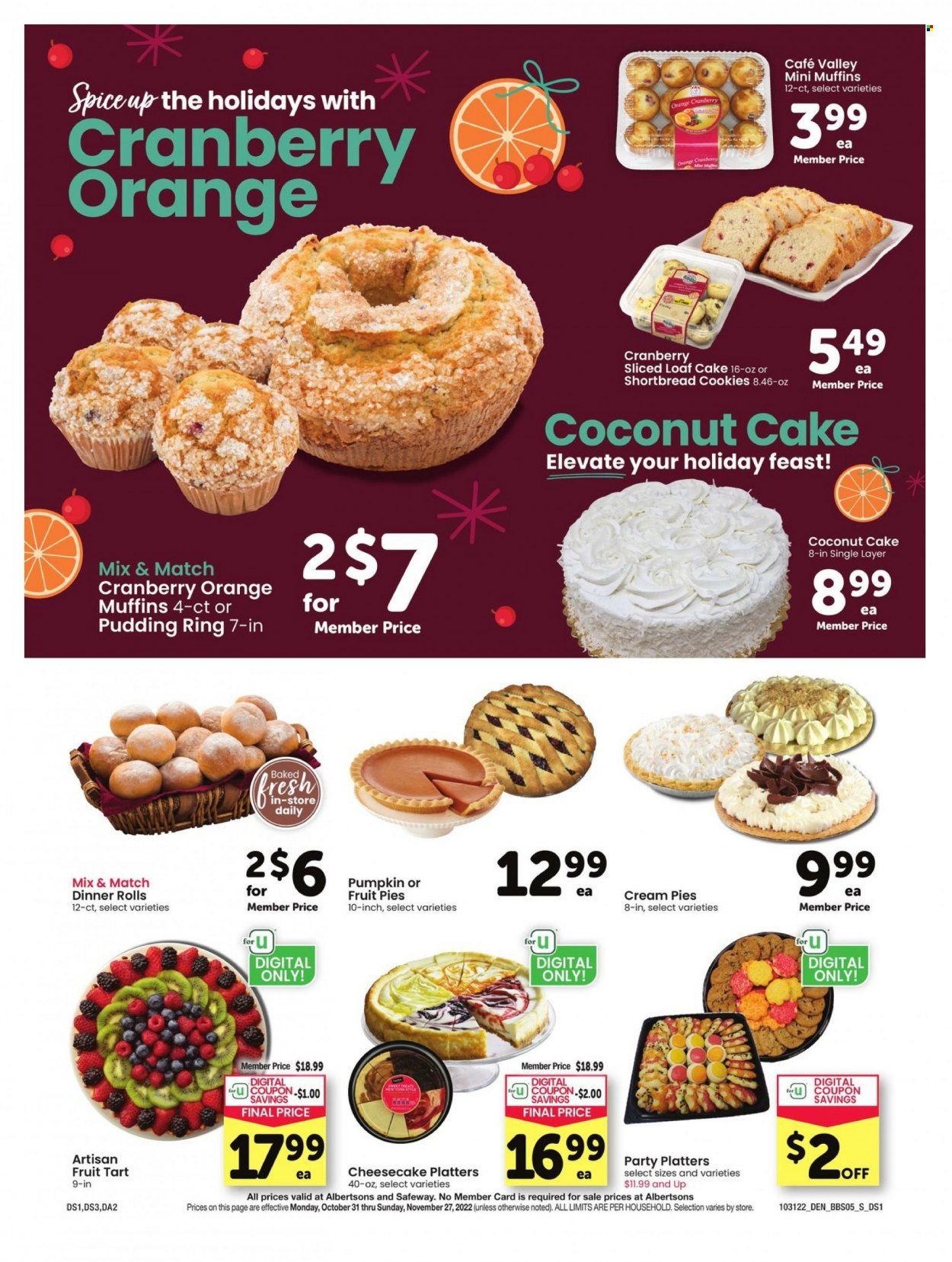 Albertsons (CO, NM, WY) Weekly Ad Flyer Specials October 31 to November 27, 2022