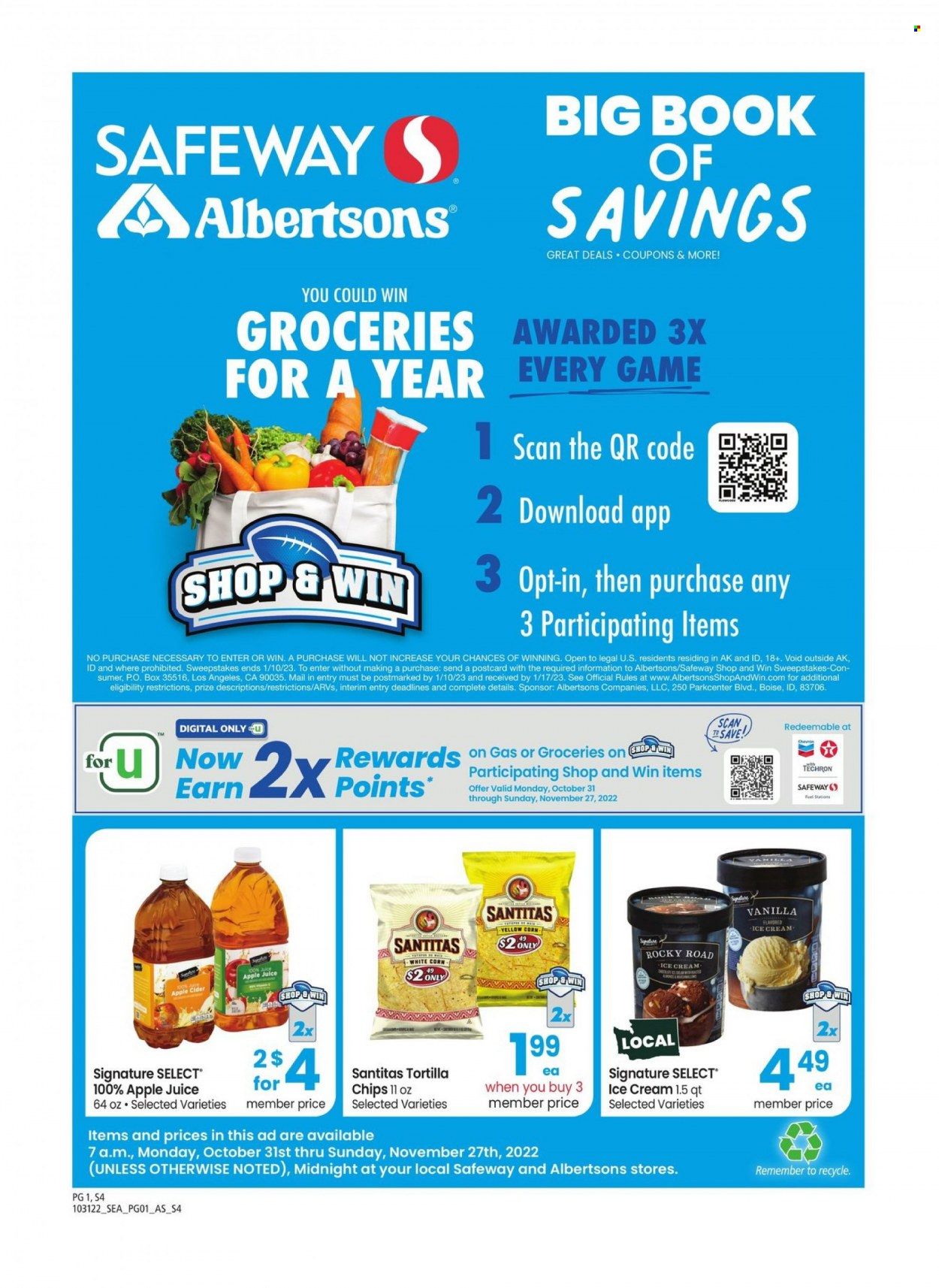 Albertsons (ID) Weekly Ad Flyer Specials October 31 to November 27, 2022