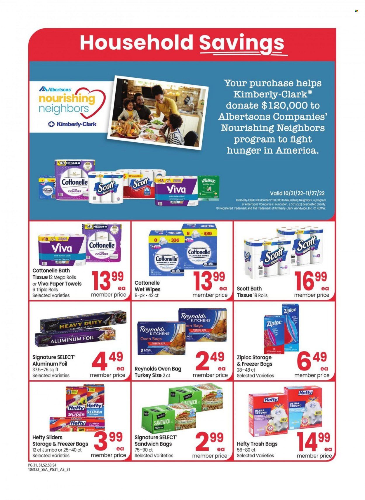 Albertsons (WA) Weekly Ad Flyer Specials October 31 to November 27, 2022