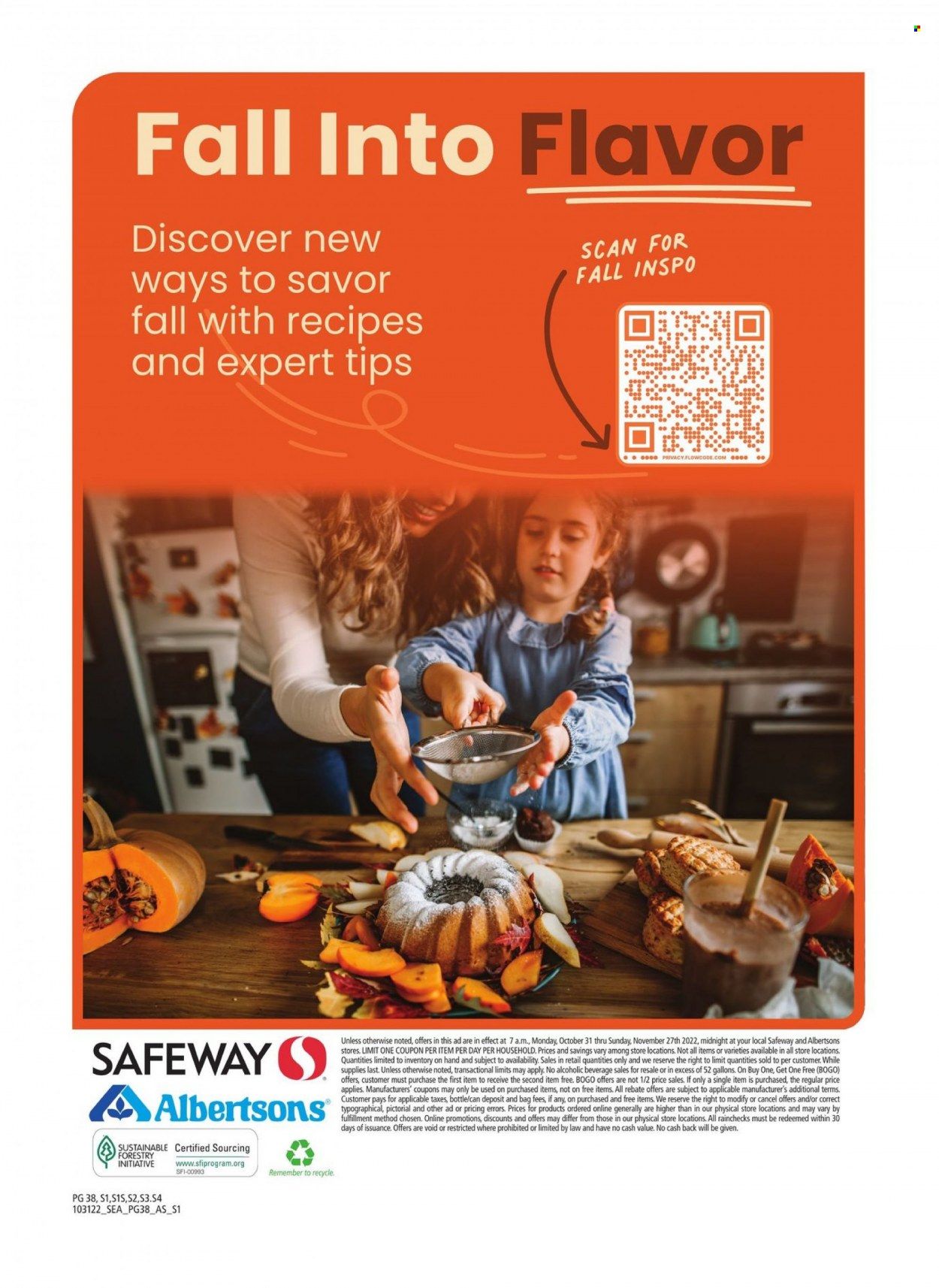 Albertsons (WA) Weekly Ad Flyer Specials October 31 to November 27, 2022