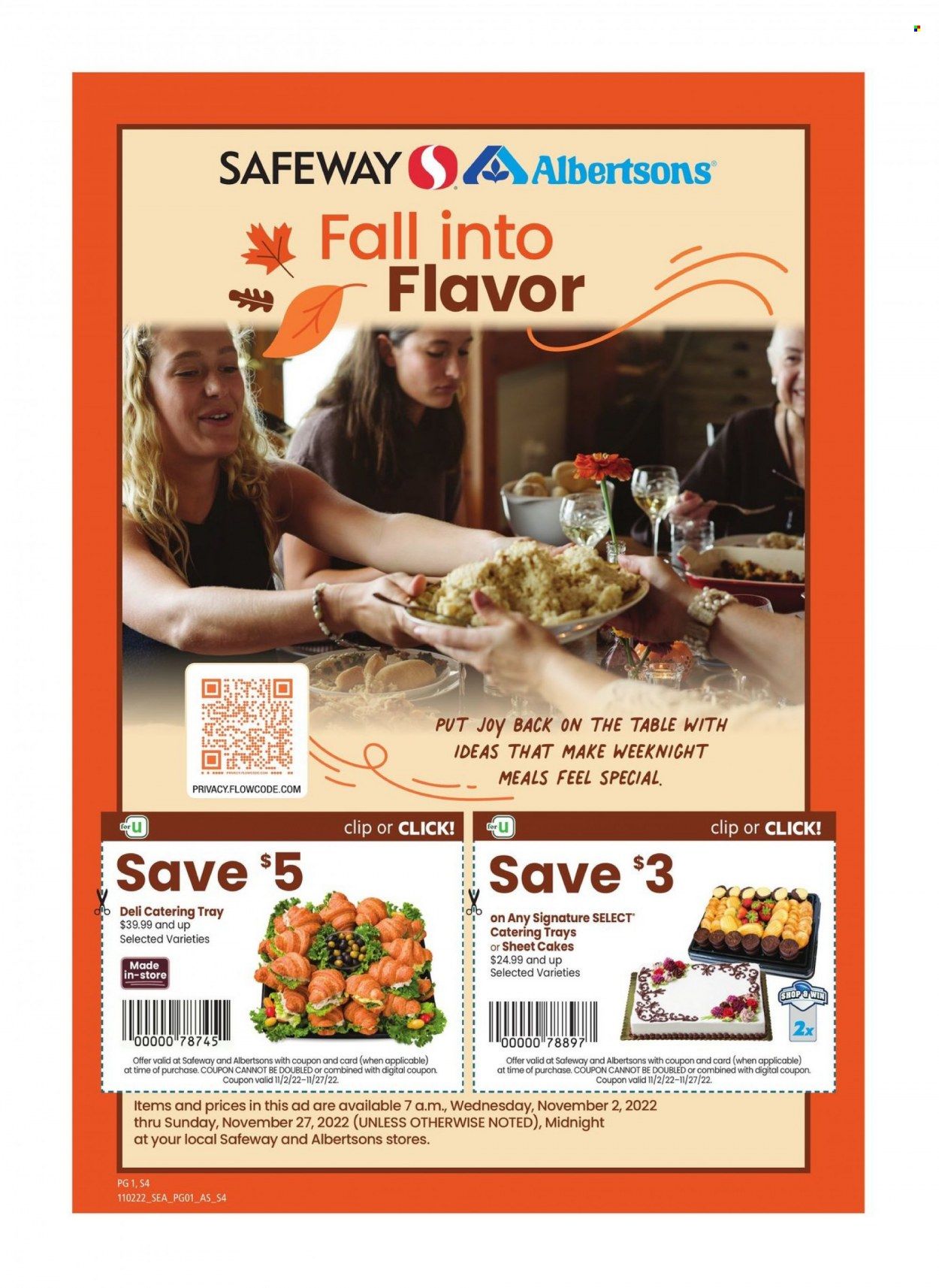 Albertsons (ID) Weekly Ad Flyer Specials November 2 to November 27, 2022