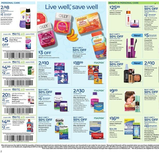 RITE AID Weekly Ad Flyer Specials November 6 to November 12, 2022