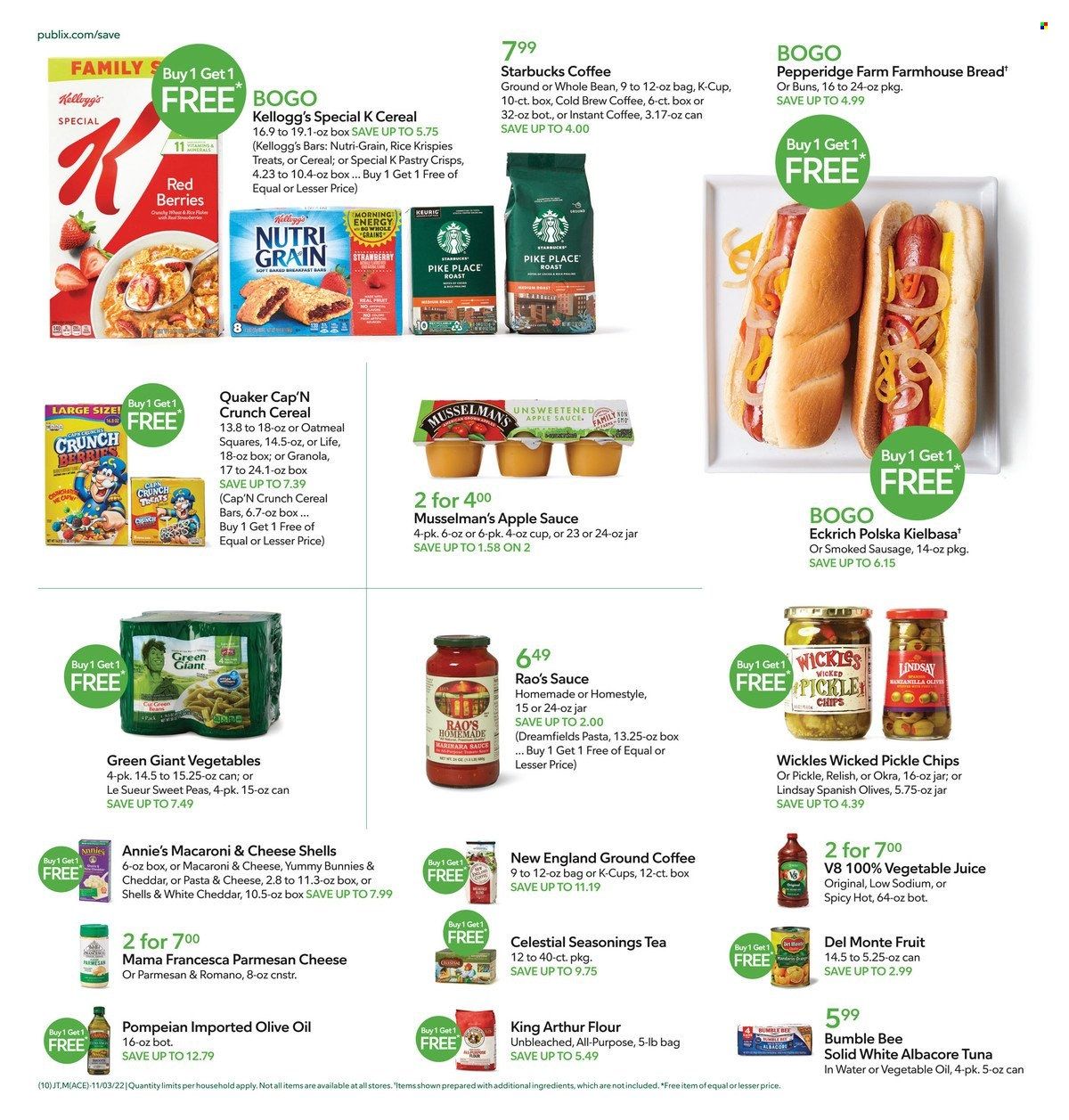 Publix (AL, FL, GA, NC, SC, TN) Weekly Ad Flyer Specials November 3 to November 9, 2022