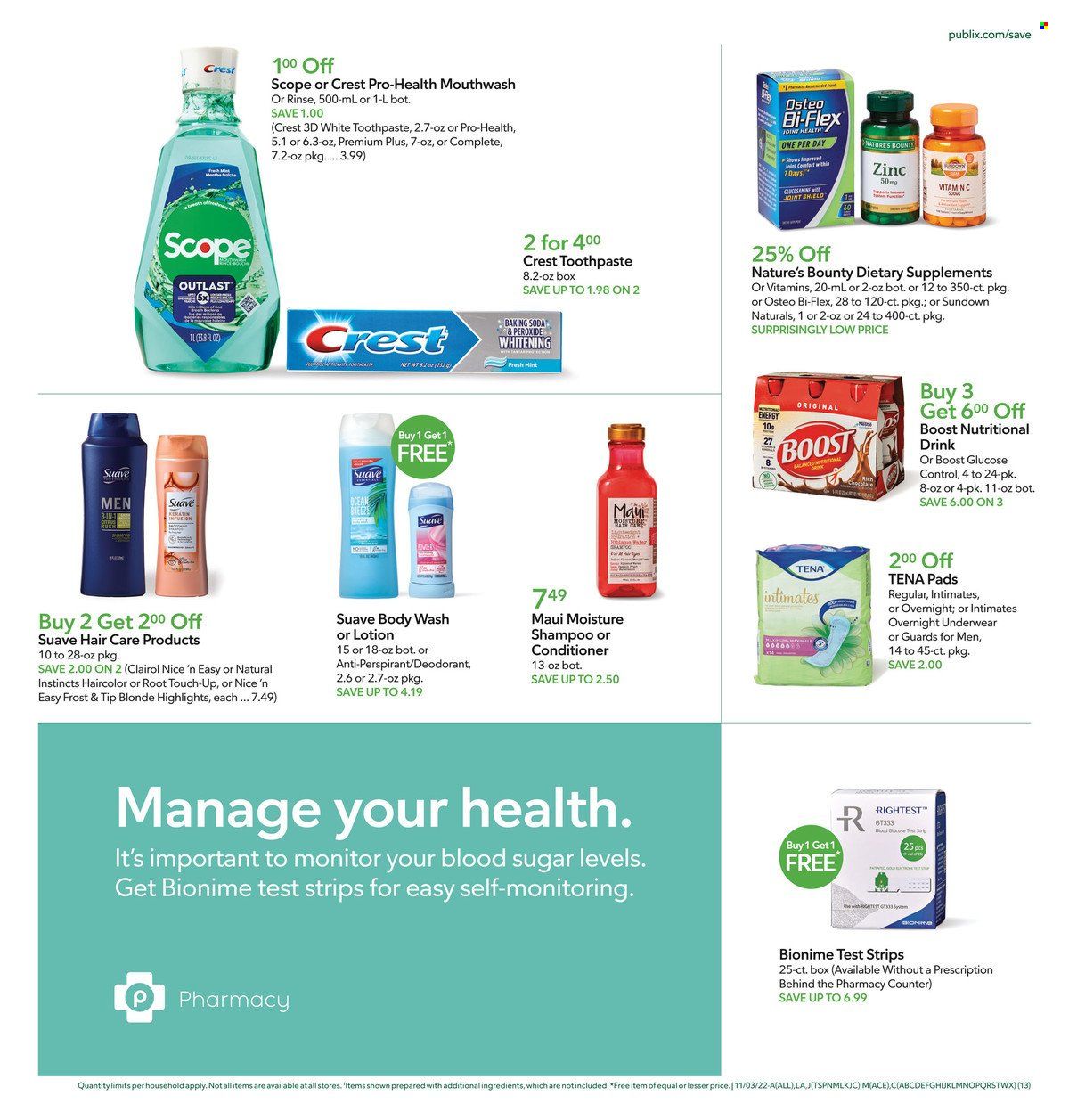 Publix (AL, FL, GA, NC, SC, TN) Weekly Ad Flyer Specials November 3 to November 9, 2022