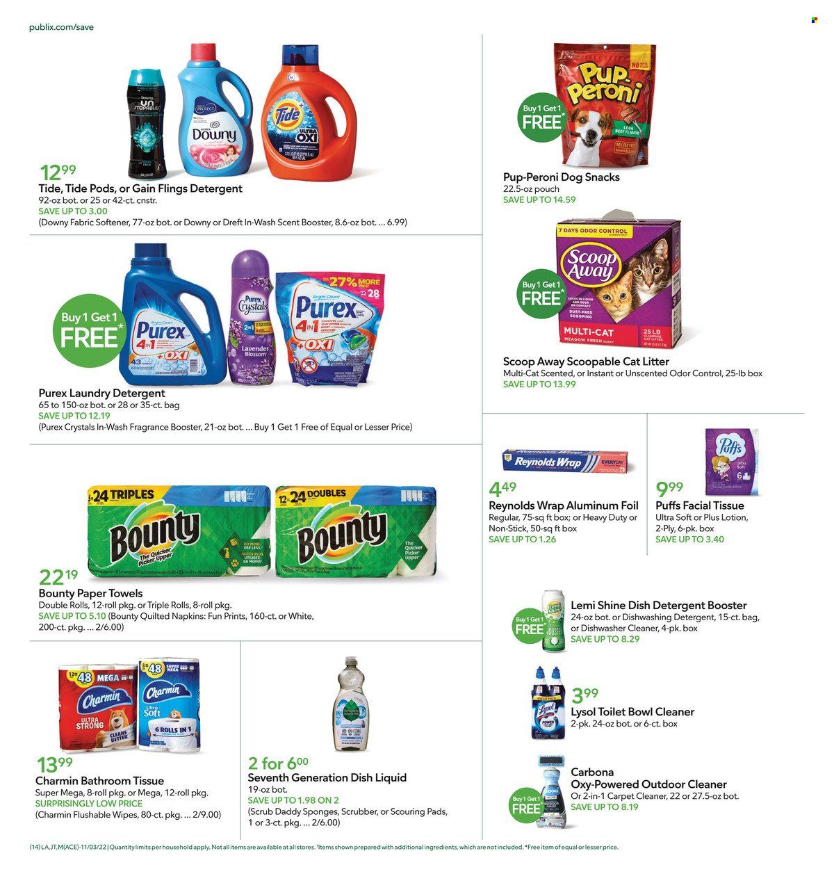 Publix (AL, FL, GA, NC, SC, TN) Weekly Ad Flyer Specials November 3 to November 9, 2022