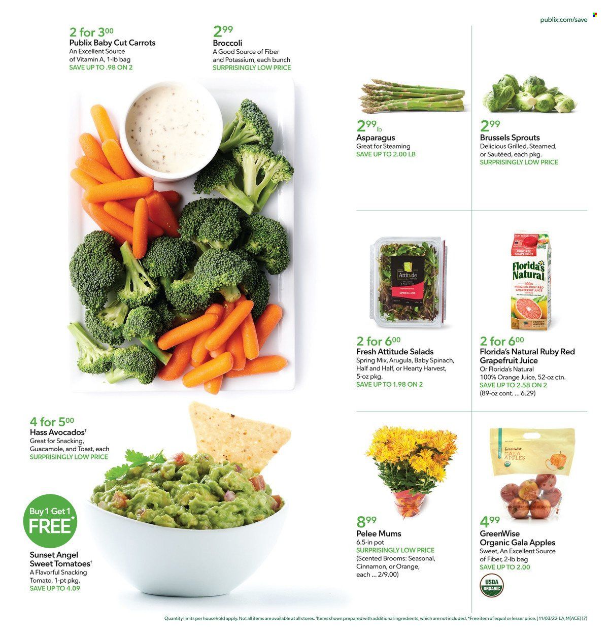 Publix (AL, FL, GA, NC, SC, TN) Weekly Ad Flyer Specials November 3 to November 9, 2022