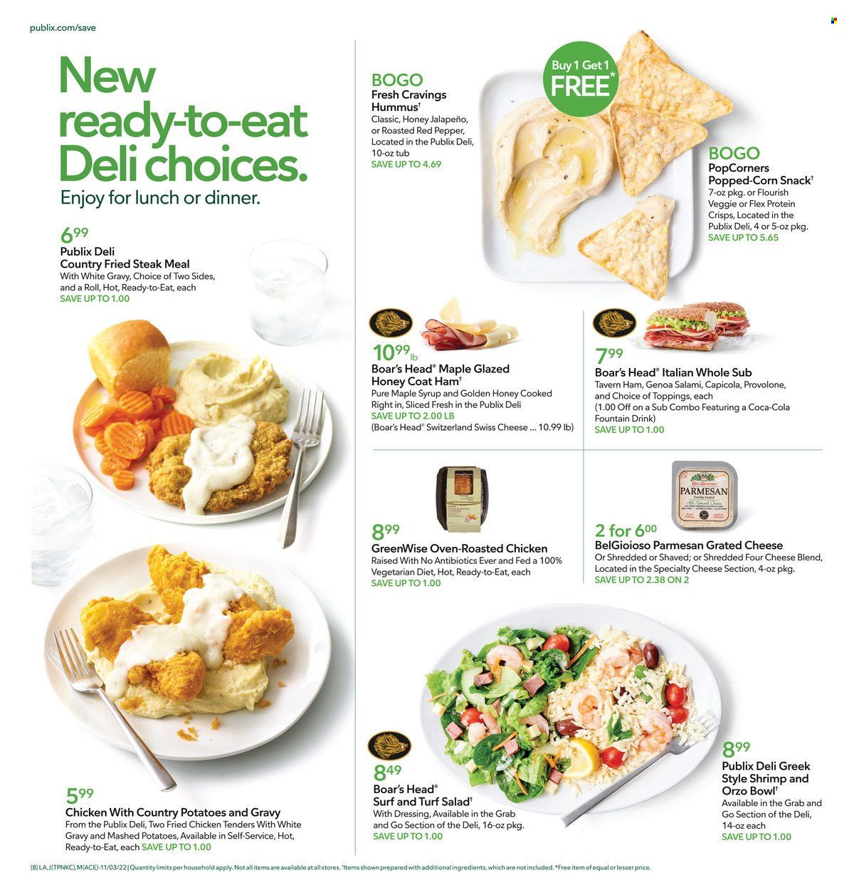 Publix (AL, FL, GA, NC, SC, TN) Weekly Ad Flyer Specials November 3 to November 9, 2022