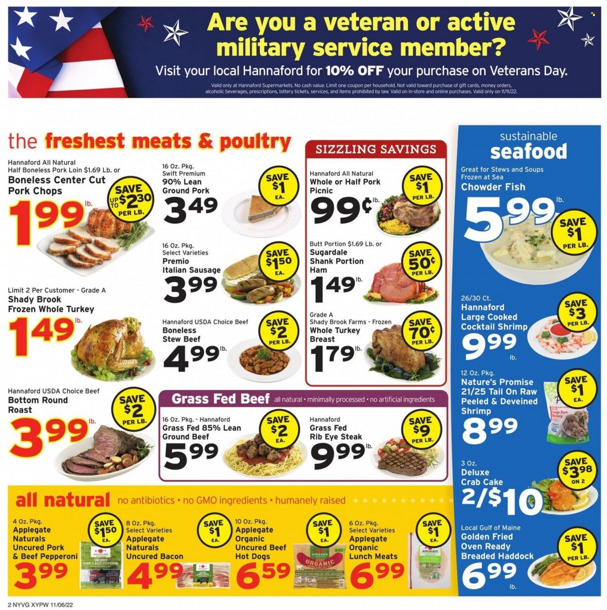 Hannaford (NY) Weekly Ad Flyer Specials November 6 to November 12, 2022