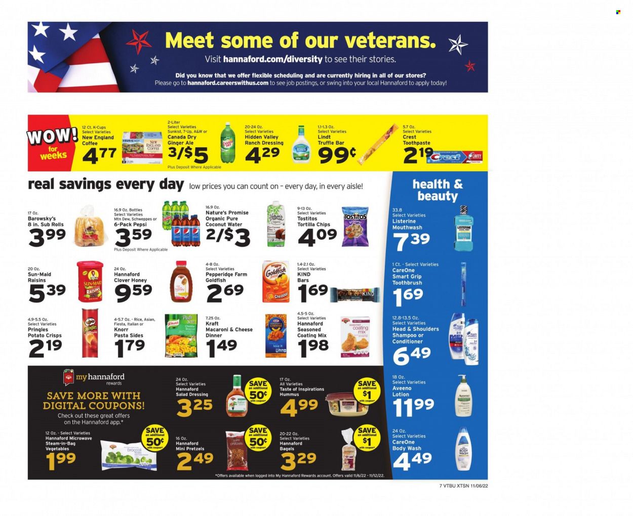 Hannaford (VT) Weekly Ad Flyer Specials November 6 to November 12, 2022