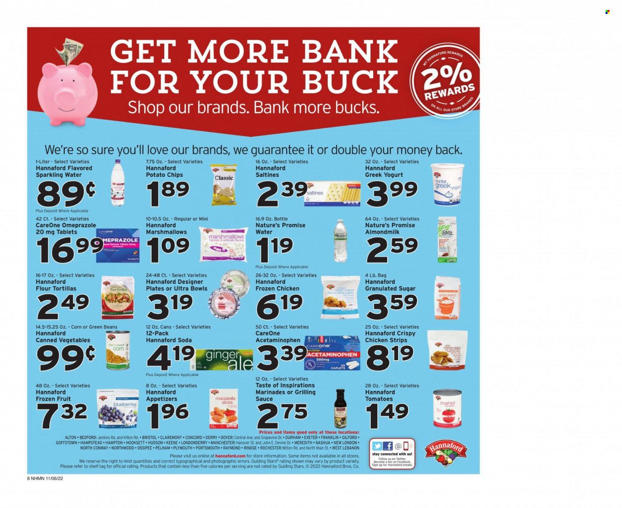 Hannaford (NH) Weekly Ad Flyer Specials November 6 to November 12, 2022