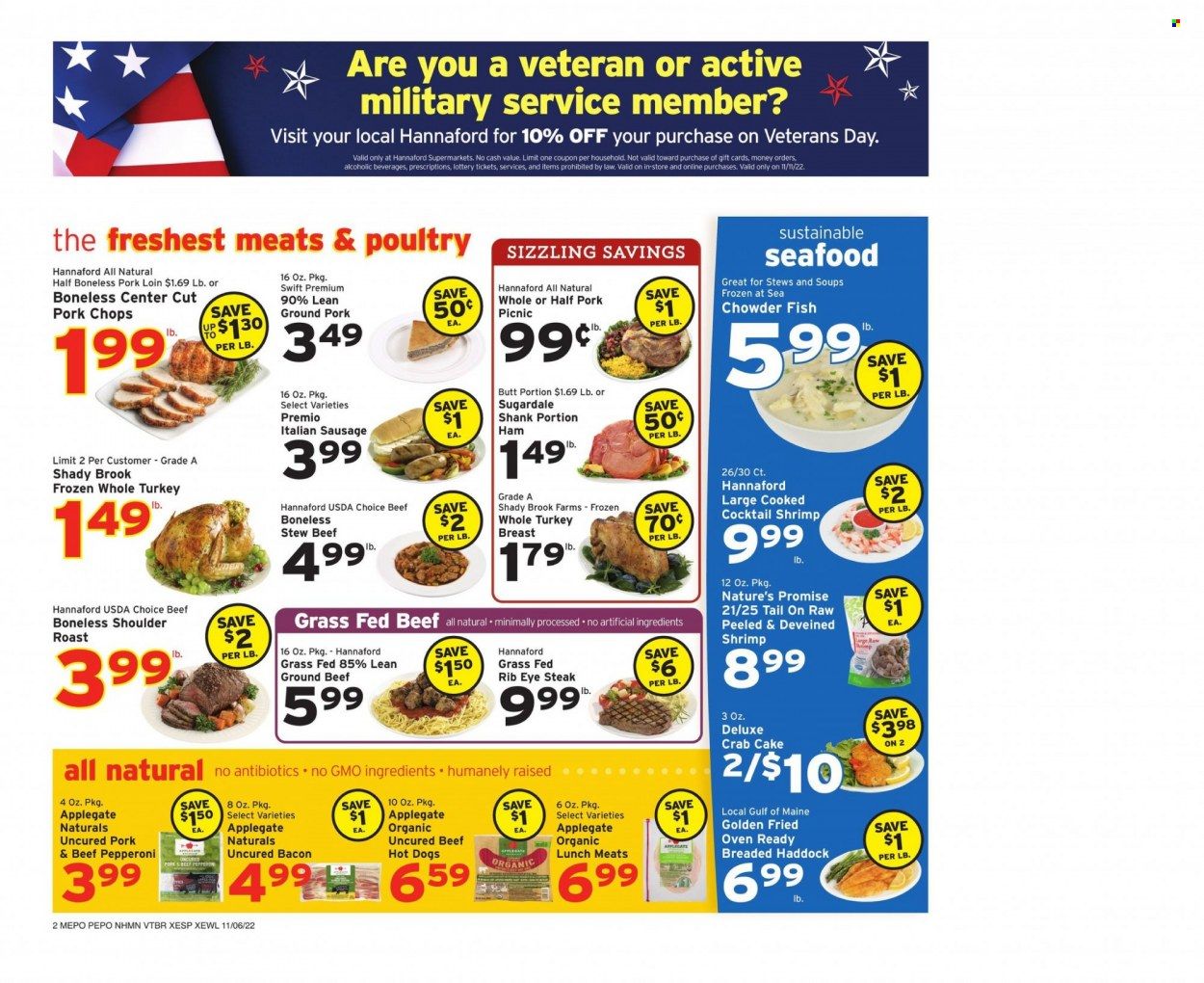 Hannaford (NH) Weekly Ad Flyer Specials November 6 to November 12, 2022