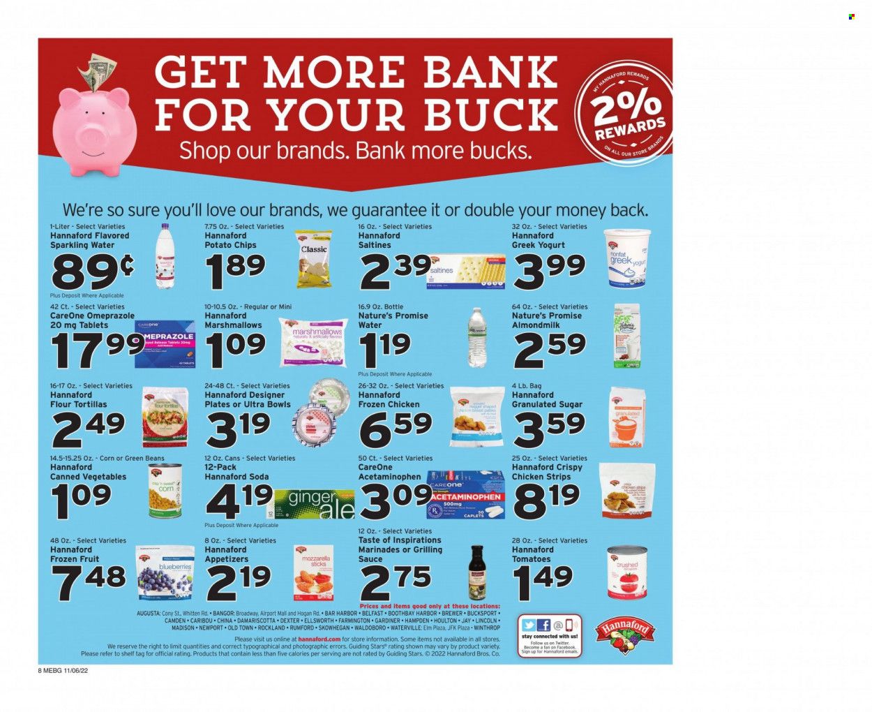 Hannaford (ME) Weekly Ad Flyer Specials November 6 to November 12, 2022