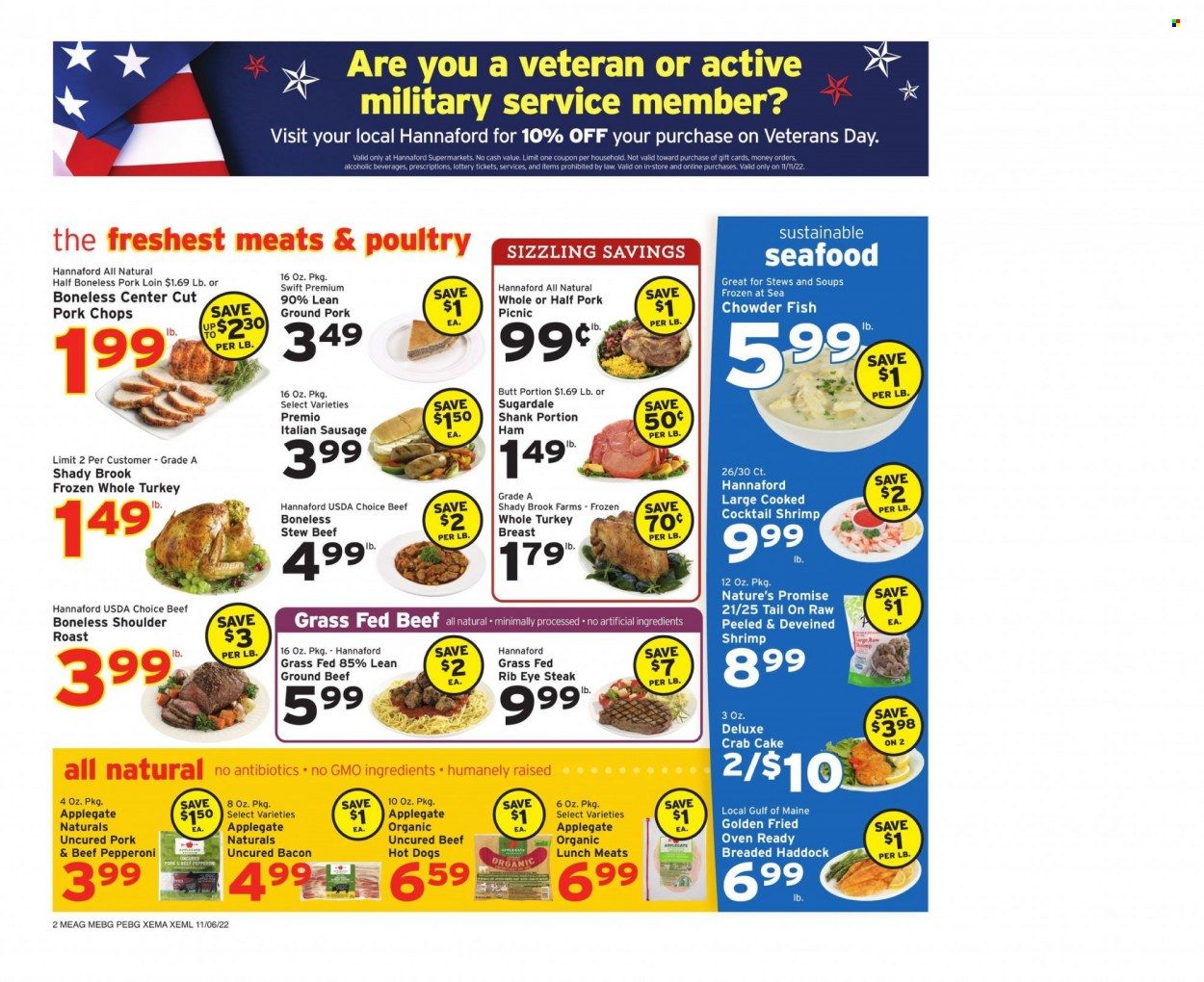 Hannaford (ME) Weekly Ad Flyer Specials November 6 to November 12, 2022