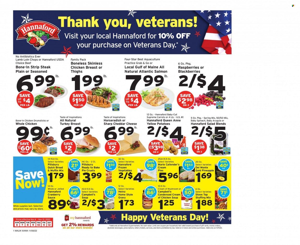 Hannaford (MA) Weekly Ad Flyer Specials November 6 to November 12, 2022