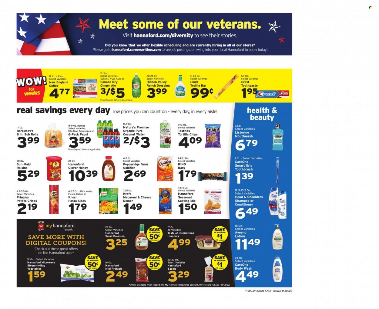 Hannaford (MA) Weekly Ad Flyer Specials November 6 to November 12, 2022