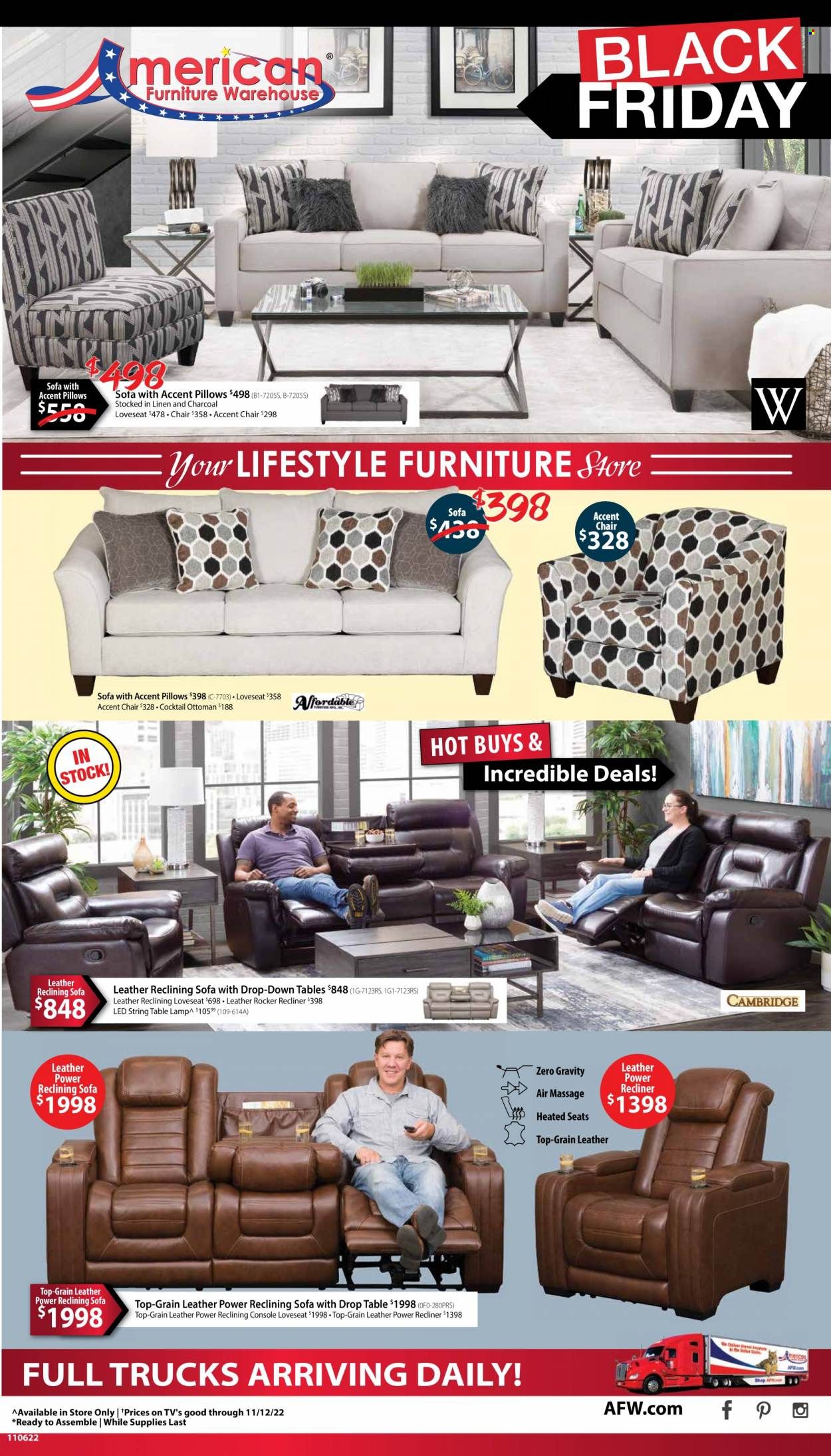 American Furniture Warehouse (AZ, CO, TX) Weekly Ad Flyer Specials November 6 to November 12, 2022