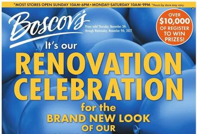 Boscov's (CT, DE, MD, NJ, NY, PA) Weekly Ad Flyer Specials November 3 to November 9, 2022