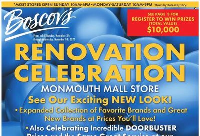 Boscov's (CT, DE, MD, NJ, NY, PA) Weekly Ad Flyer Specials November 3 to November 9, 2022