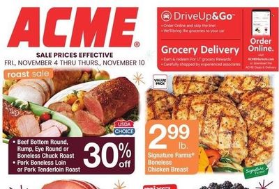 ACME (DE, NJ, NY, PA) Weekly Ad Flyer Specials November 4 to November 10, 2022