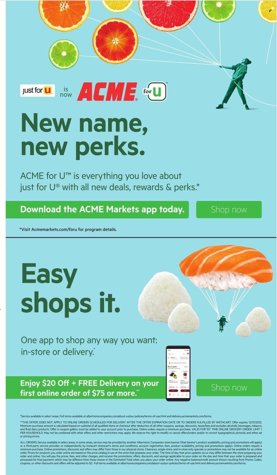 ACME (DE, NJ, NY, PA) Weekly Ad Flyer Specials November 4 to November 10, 2022