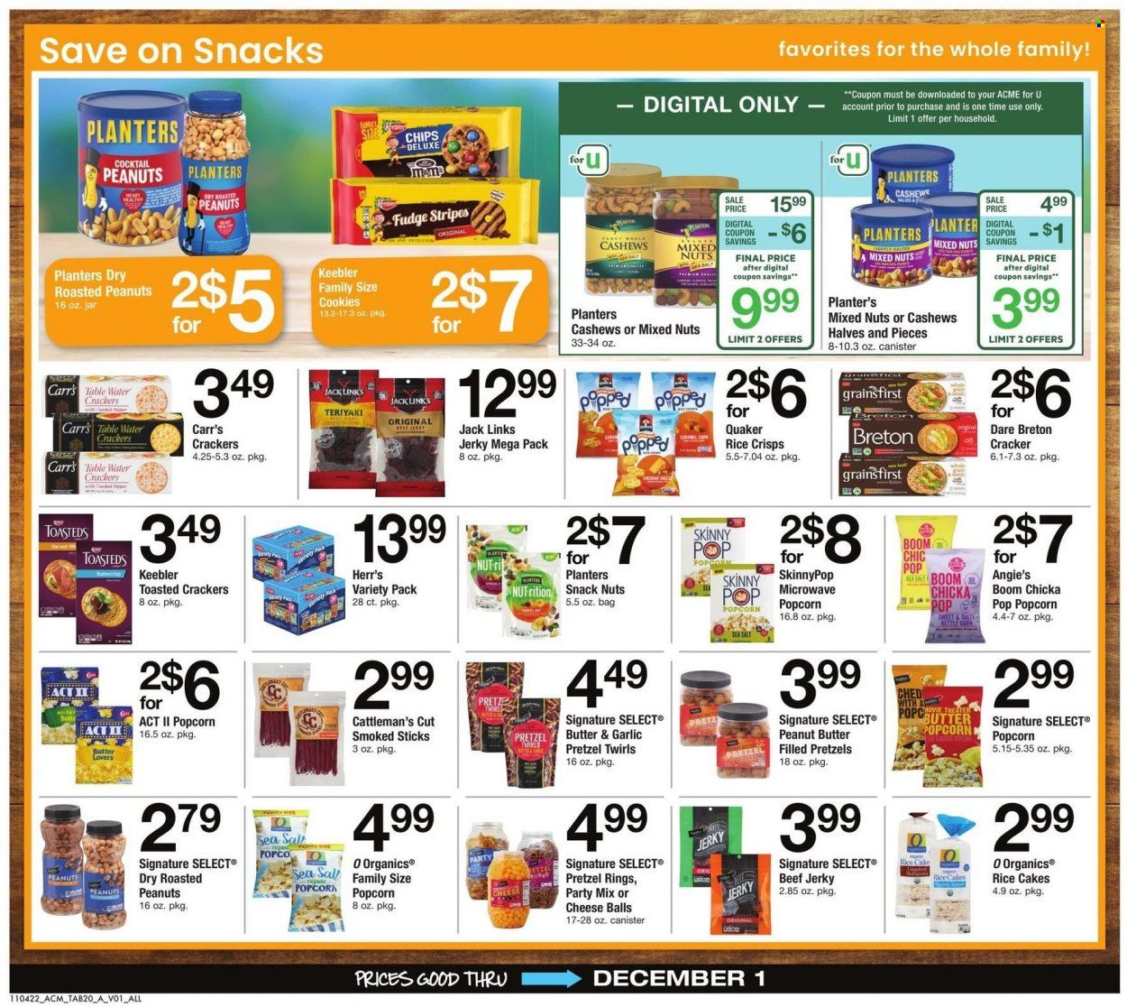 ACME (DE, NJ, NY, PA) Weekly Ad Flyer Specials November 4 to December 1, 2022