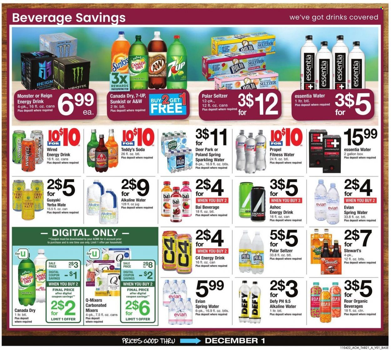 ACME (DE, NJ, NY, PA) Weekly Ad Flyer Specials November 4 to December 1, 2022